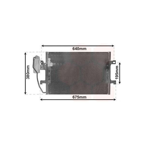 Van Wezel 30015289 Condensatore Climatizzatore Condensatore Climatizzatore Adatto Per MERCEDES-BENZ Classe A (W168) + Essiccatore-image
