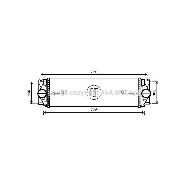 Prasco MSA4582 - Intercooler Oe 9065010201 Per Sprinter (W906), Sprinter (W907), Crafter (2E), Crafter (2F)-image