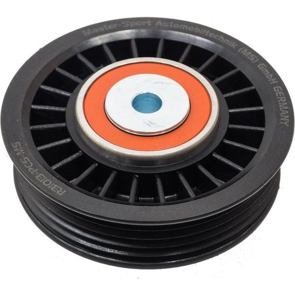 MASTER-SPORT R31013-PCS-MS Puleggia Tenditore, Cinghia Piatta, Centrale, Superiore Per Vw Passat B5 (3B2)-image