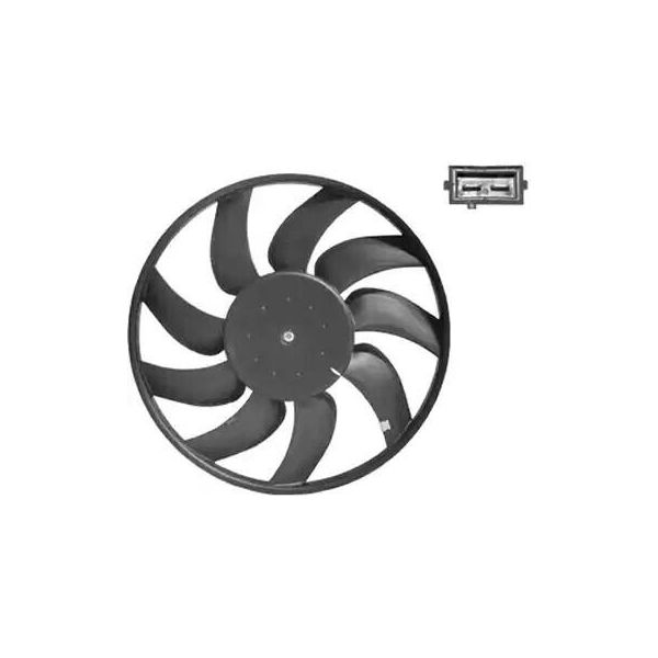 Van Wezel 3768746 Ventola Di Raffreddamento Motore Ventola Di Raffreddamento Per Opel Vectra C Caravan (Z02) Radiatore Acqua Ø380Mm-image