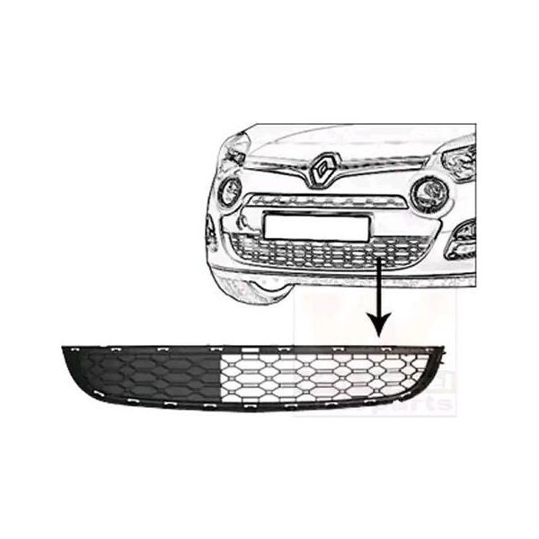 Van Wezel 4372590 - Oe 622547230R Griglia Di Ventilazione Anteriore Per Twingo Ii (CN0)-image