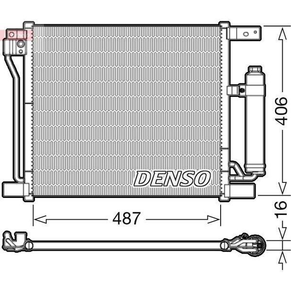 Denso DCN46021 - Condensatore Aria Condizionata Oe 921003DD0A Con Essiccatore Per Juke (F15)-image