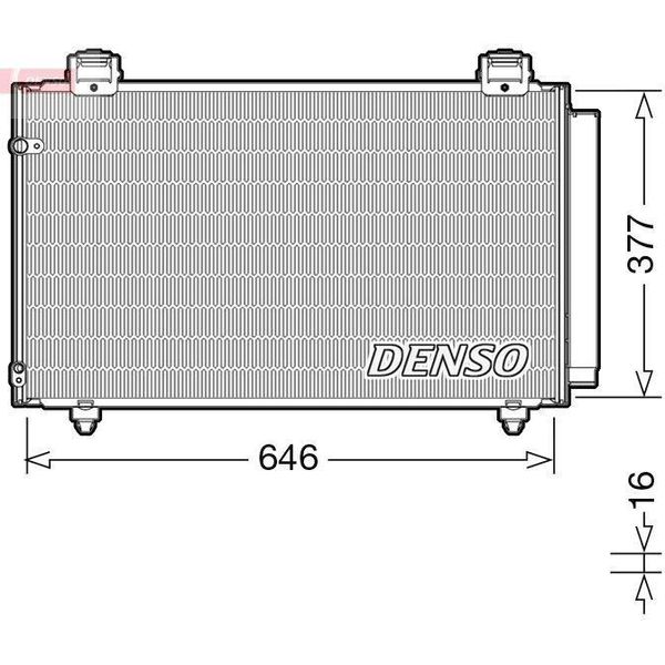 Denso DCN50043 - Oe 8845002240 Condensatore Aria Condizionata Con Essiccatore Per Corolla (E12)-image