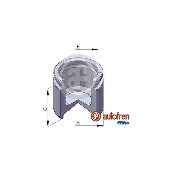 Pistone Pinza Freno Autofren Seinsa Per Opel Kadett E Cc (T85) 48Mm Acciaio-image