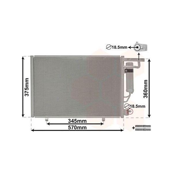 Van Wezel 18015704 - Condensatore Aria Condizionata Oe AV1119710HB Con Essiccatore Per Ecosport-image