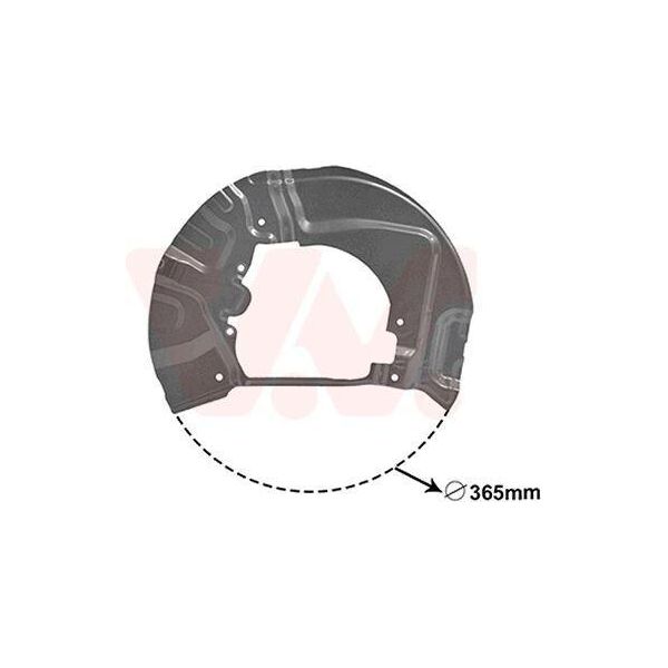 Van Wezel 0655371 - Oe 3411 6767 647 Piastra Di Ancoraggio, Asse Anteriore Sinistro Per Serie 5 (E61), Serie 5 (E60)-image