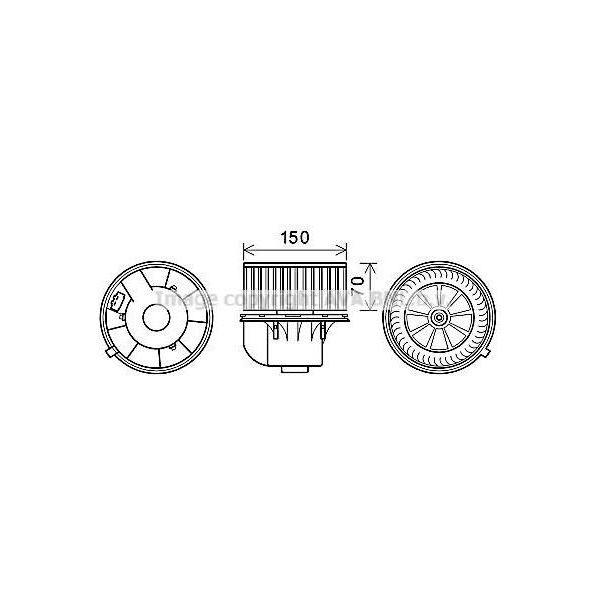 Prasco VN8354 - Motore Soffiatore Oe 1038587 Per Galaxy (Wgr), Alhambra (7V), Sharan (7M)-image