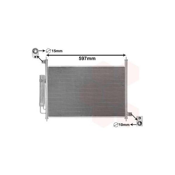 Van Wezel 25015702 - Oe 80110SJHE02 Condensatore Aria Condizionata Con Essiccatore Per FR-V (Be)-image