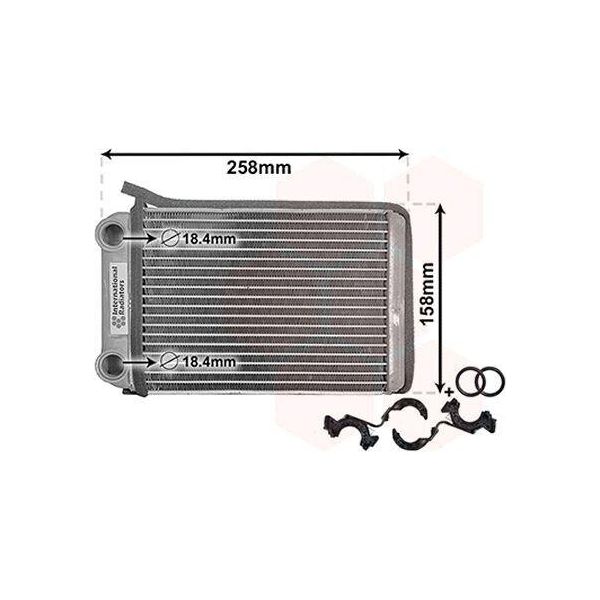 Van Wezel 37016701 - Oe 13287939 Scambiatore Di Calore, Riscaldatore Per Astra J, Astra K, Cascada (W13), Zafira Tourer C-image