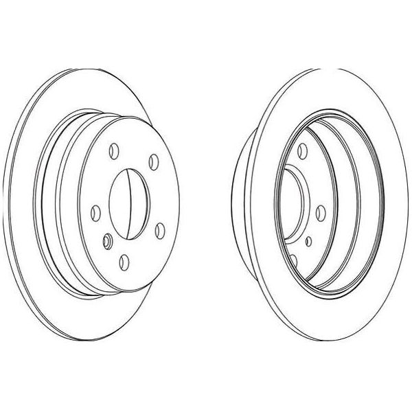 2X Disco Freno Jurid 562274JC Per MERCEDES-BENZ Classe A (W169) 55 5Mm-image