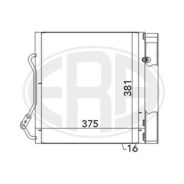 Era 667042 - Oe 1 632 V0 03 Condensatore Aria Condizionata Con Essiccatore Per Cabrio (450), City-Coupe (450), Crossblade (450), Fortwo Cabrio (450), Fortwo (450)-image
