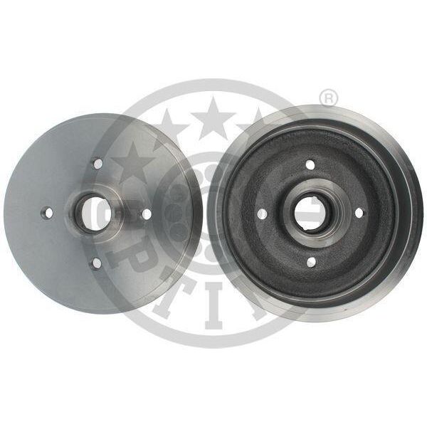 2X Tamburo Freno Posteriore Optimal BT-0070 Per Vw Golf Ii (19E 1G1) Lupo (6X1 6E1)-image