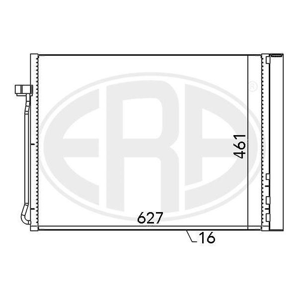 Era 667102 - Oe 6 972 553 Condensatore Aria Condizionata Con Essiccatore Per X5 (E70), X5 (F15, F85), X6 (E71), X6 (F16)-image