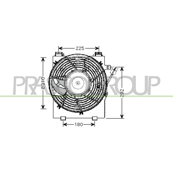 Prasco OP030F002 - Ventola Radiatore Oe 1341332 Per Combo, Combo Tour, Corsa C (X01)-image