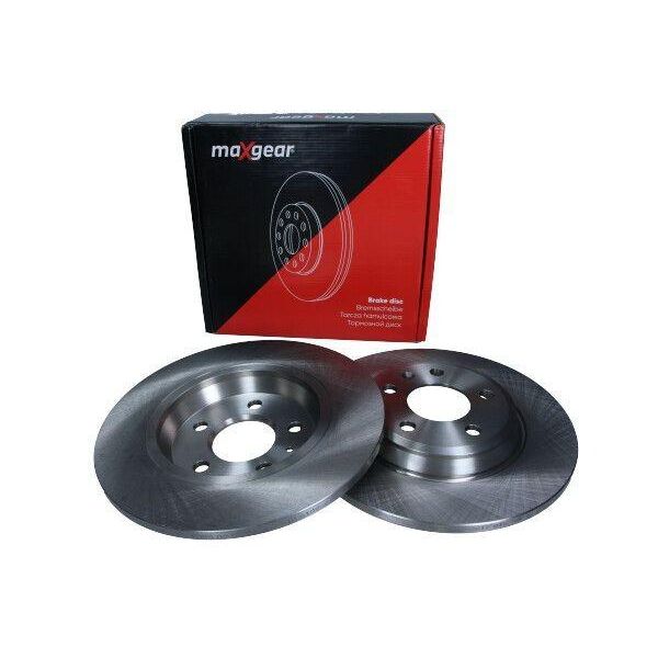 2X Maxgear Disco Freno 19-2015 Posteriore Per Audi A4 Avant (8K5 B8) Q5 (8RB)-image