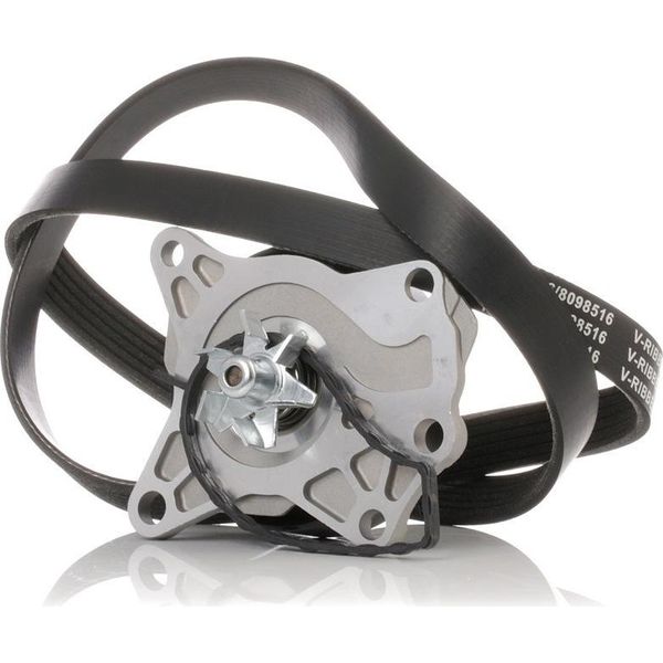 Ridex 4172P0007 - Set Pompa Acqua Oe 1201 H0 + Cinghia A V Per C1 (Pm, Pn), Aygo (B1), Yaris (P9)-image