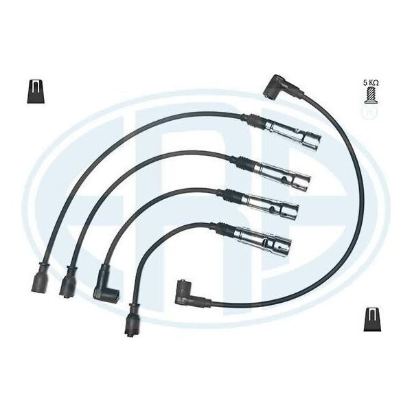 Era 883059 Set Cavi Di Accensione Set Cavi Di Accensione Per Vw Golf Ii (19E, 1G1) Golf Iii (1H1) Golf Iii Cabrio (1E7) Corrado (53I) Jetta Ii (19E, 1G2, 165)-image