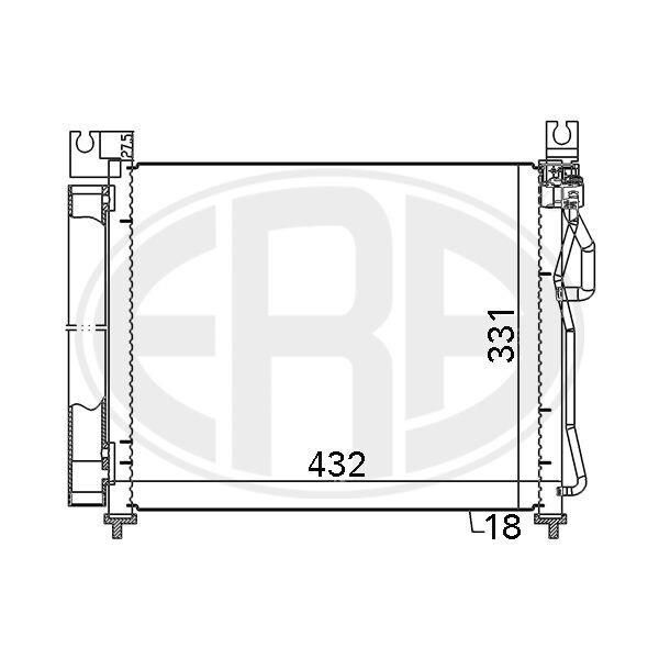 Era 667119 - Oe 94606 07000 Condensatore Aria Condizionata Con Essiccatore Per Picanto (Sa)-image