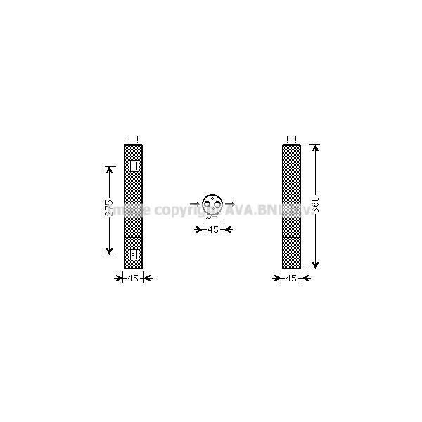 Prasco MSD471 - Oe 1698300083 Essiccatore Aria Condizionata Per Classe A (W169), Classe B (W245)-image