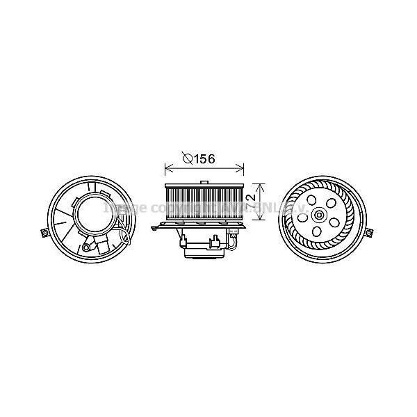 Prasco RT8581 - Motore Soffiante Oe 7701048752 Per Laguna Ii, Vel Satis (BJ0)-image