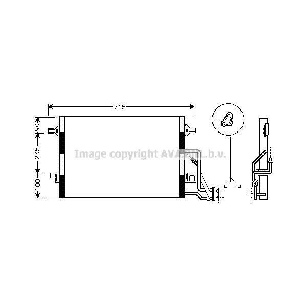 Prasco VN5189 - Condensatore Aria Condizionata Oe 3B0260401 Per Superb I (3U), Passat (3B)-image