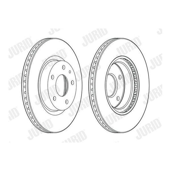 2X Disco Freno Jurid 563119JC Per Mazda 3 Hatchback (Bm Bn) CX-3 (Dk) 51 5Mm-image