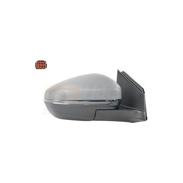 Van Wezel 4084808 Specchietto Esterno Specchietto Laterale Destro Adatto Per Peugeot 3008 Suv (M) Convesso Riscaldato Primerizzato-image