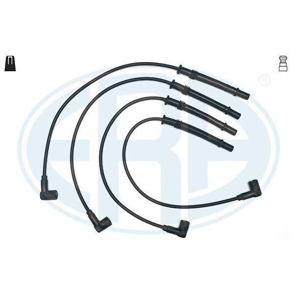 Era 883004 Set Cavi Di Accensione Set Cavi Di Accensione Per Renault Clio Iii Hatchback (BR0/1, CR0/1) Clio Ii (BB0/1/2, CB0/1/2) Twingo Ii (CN0) Twingo I (C06)-image