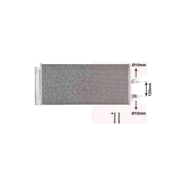 Van Wezel 59015700 Condensatore Climatizzatore Condensatore Climatizzatore Per Volvo XC40 (536) +Essiccatore-image