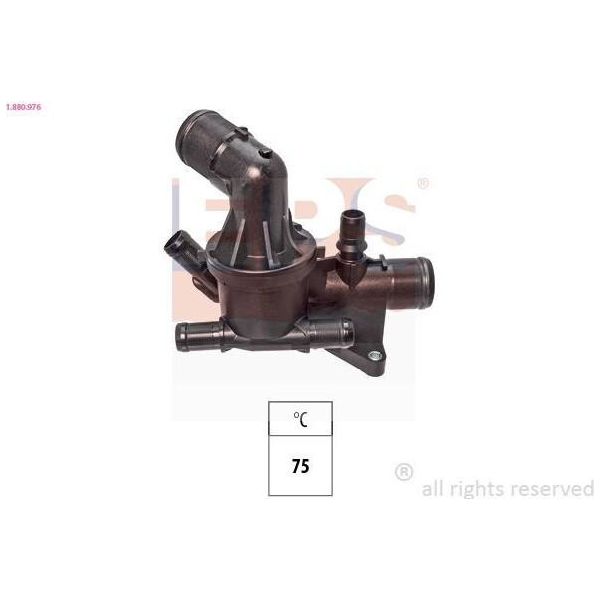 Eps Termostato Liquido Di Raffreddamento 75°C Per Opel Vivaro B Furgone (X82) Vivaro B Combi (X82) Vivaro B Piattaforma / Telaio (X82) Per Renault Espace V-image
