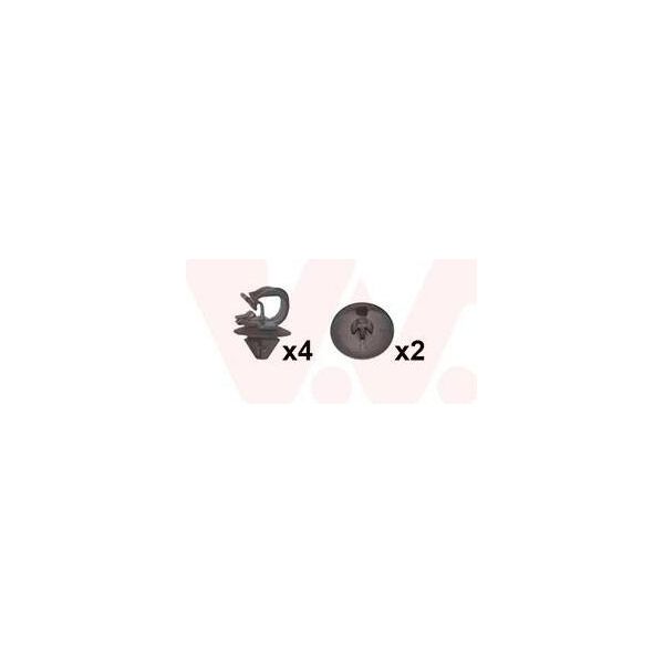 Van Wezel 4371797 - Oe 600372059R Kit Di Montaggio, Cofano Per Twingo Ii (CN0)-image