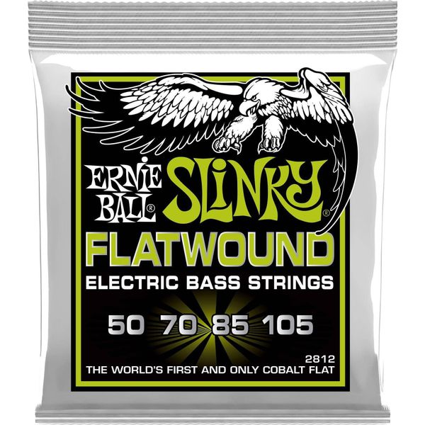 Corde Per Basso Elettrico Ernie Ball Regular Slinky Flatwound, Calibro 50-105-image