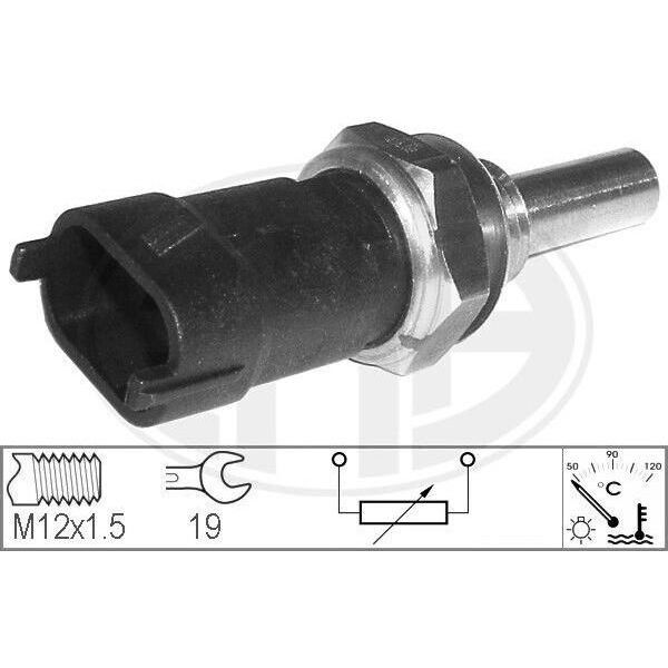 Era 330509 KüHlmitteltemperatursensor Oe 55203964 Kompatibel Mit Alf. 159, Alf. 4C, Brera, Giulietta, Mito, Spider, 500L, 500X, Bravo, Croma, Doblo, Ducato, Freemont, Grande Punto, Idea, Linea, Punto, Sedici, Renegade, Delta, Musa, Astra F, Astra G, Astra H, Combo, Corsa C, Meriva, Omega, Signum, Tigra, Vectra, Zafira-image