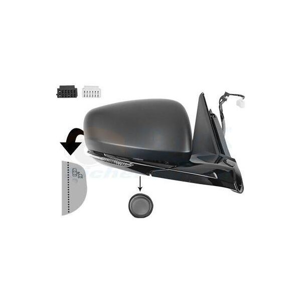 Van Wezel 4317828 - Oe 963011516R Specchio Esterno Destro Per Grand Scenic Iv (R9), Scenic Iv-image