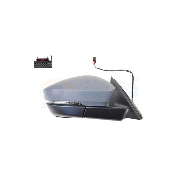 Van Wezel 7643808 Specchietto Retrovisore Esterno Destro Per Skoda Kodiaq (NS7) Convesso Riscaldato Con Primer-image