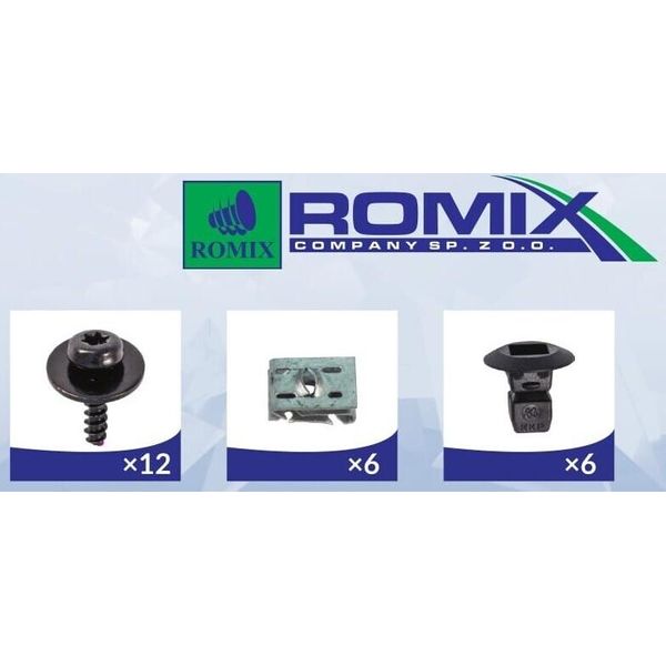 Romix Parafango Interno Copripassaruota Parafango Interno Per Vw Golf V Hatchback (1K1) Golf Vii Hatchback (5G1, BQ1, BE1, BE2) Golf Vi (5K1) Touran-image