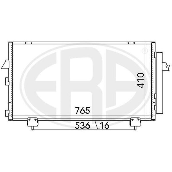 Era 667036 - Oe 88460 42060 Condensatore Aria Condizionata Con Essiccatore Per Rav 4 Ii (A2)-image