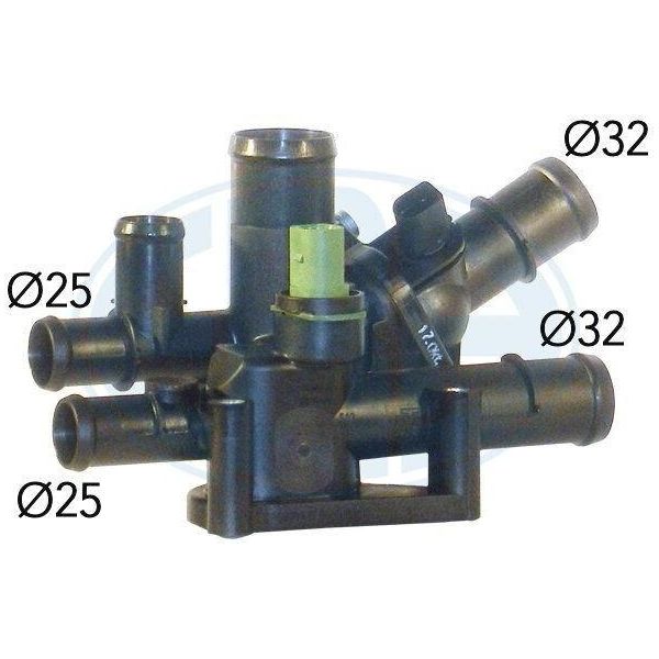 Era 350154A - Termostato Acqua Di Raffreddamento Oe 06A 121 111 Per A3 (8L), A3 (8P), Octavia I (1U), Bora (1J), Golf Iv (1J), Golf Plus (5M), Golf V (1K), Passat (3C), Polo (6V), Touran (1T)-image
