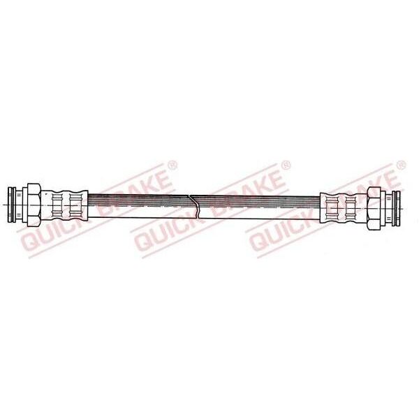 Quick Brake 25.002 Tubo Freno Per Ford Ka (RU8) Per Fiat Panda (169) 500 (312) 500 C (312) Per Abarth 500 / 595 / 695 Hatchback (312)-image
