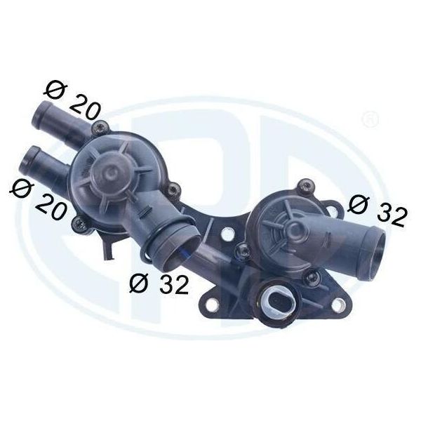 Era 350589A - Termostato Acqua Di Raffreddamento Oe 03C 121 111 A Per A3 (8P), Octavia Ii (1Z), Touran (1T), Passat (3C), Jetta Iii (1K2), Golf V (1K), Golf Plus (5M), Eos (1F)-image