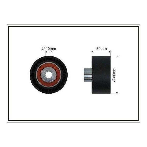 Caffaro 23-57 Puleggia Di Rinvio Cinghia Dentata Ø60Mm Per Ford Focus Iii Station Wagon Kuga Mk2 (DM2) Mondeo Iv Station Wagon (BA7) Focus Ii Hatchback (Da, Hcp, Dp) S-MAX-image