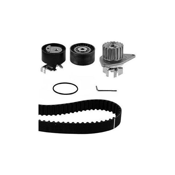 Graf KP941-1 - Set Pompa Acqua + Cinghia Dentata Oe 0816 H5 Per C2 (Jm), C3 I (Fc, Fn), C4 (La), C4 I (Lc), 1007 (Km), 206 (2A/C), 206 Sw (2E/K), 307, 307 Sw (3H)-image