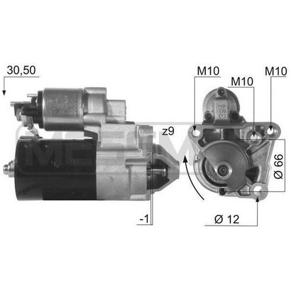 Era 220462A - Oe 23300 00Q0J Motorino Di Avviamento, Starter Per Primastar (X83), Vivaro (J7), Vivaro (F7), Vivaro A (E7), Vivaro A (X83), Avantime (DE0), Clio Iii, Espace Iv (Jk), Grand Scenic Ii (Jm), Laguna Iii, Laguna I, Laguna Ii, Megane I, Megane Ii, Scenic I, Scenic Ii, Trafic Ii (Jl), Trafic Ii (Fl), Trafic Ii (El), Vel Satis (BJ0)-image