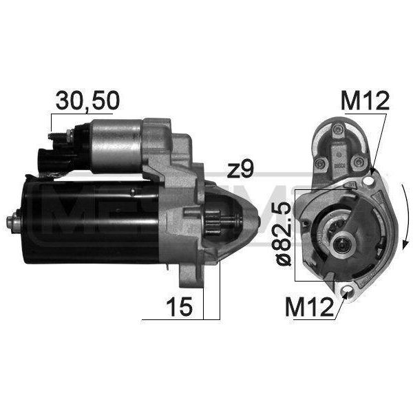 Era 220870A - Oe 03G 911 023 A Motorino Di Avviamento, Starter Per A4 (8E), A4 (8H), A6 (4F), Exeo (3R)-image