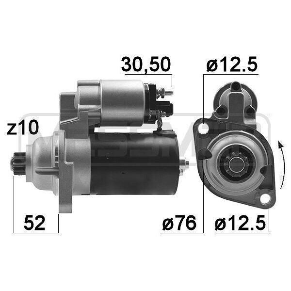 Era 220055A Motorino Di Avviamento 1,1 Kw Per Vw Golf Iv Hatchback (1J1) 12 V-image