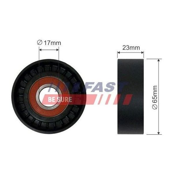 Fast FT44545 Rullo Tenditore Cinghia Trapezoidale Dentata 35 Mm Per Iveco Daily Iii Pianale/Telaio Per Renault Trucks Mascott Pianale/Telaio Per Santana-image