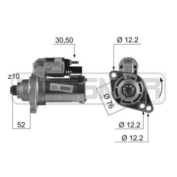 Era 220445A Motorino Di Avviamento 1,1 Kw Per Vw Golf V Hatchback (1K1) 12 V-image