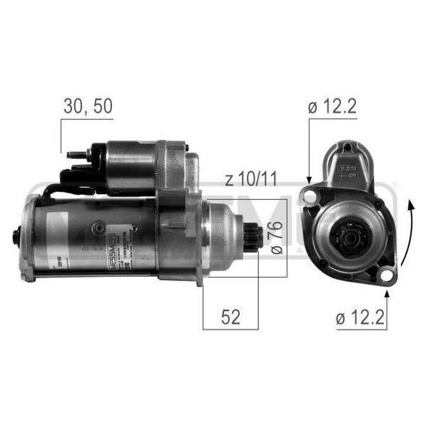 Era 220180A - Oe 1669991 Anlasser, Starter FüR A2 (8Z), A3 (8L), Galaxy (Wgr), Alhambra (7V), Arosa (6H), Cordoba (6K), Cordoba (6L), Ibiza (6K), Ibiza (6L), Inca (6K), Leon (1M1), Toledo I (1L2), Toledo Ii (1M2), Fabia I (6Y), Octavia I (1U), Caddy Ii (9K), Golf Iii (1H), Golf Cabriolet (1E), Golf Iv (1J), Bora (1J), Lupo (6E1, 6X1), New Beetle, Passat (35I), Passat (3B), Polo (6N), Polo (9N), Po-image