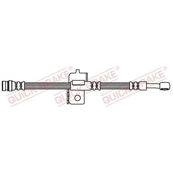 Quick Brake 50.895 Tubo Freno Posteriore Destro Per Hyundai Accent Iii Notchback (Mc) Per Kia Rio Ii (Jb)-image
