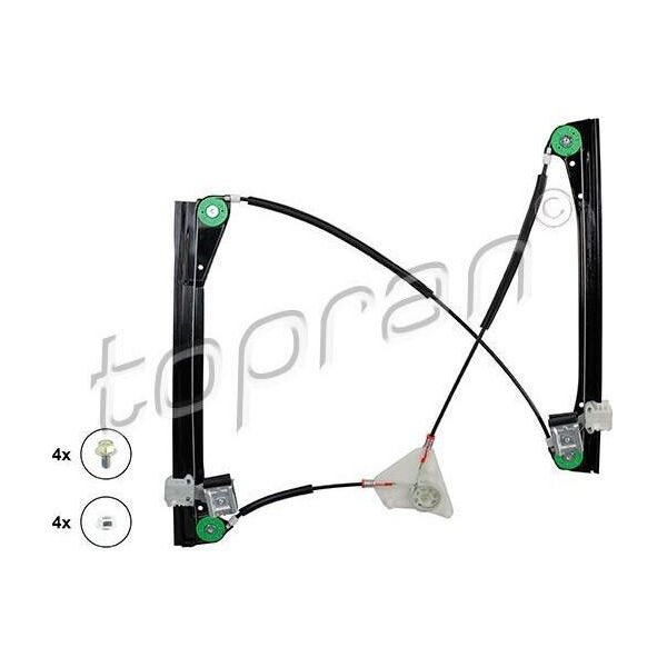 Topran 111 265 - Oe 6Q3 837 461A Regolatore Di Finestrini, Anteriore Sinistro Per Polo (9N)-image